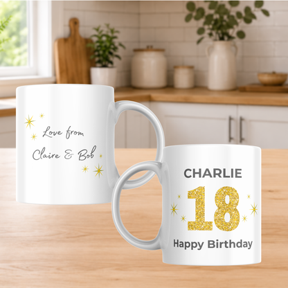 Personalised 18th Birthday Mug
