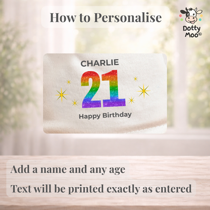 Personalised 21st Birthday Snuggle Bear