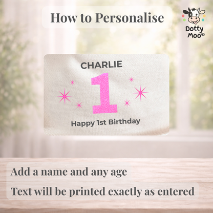 Personalised 1st Birthday Snuggle Bear