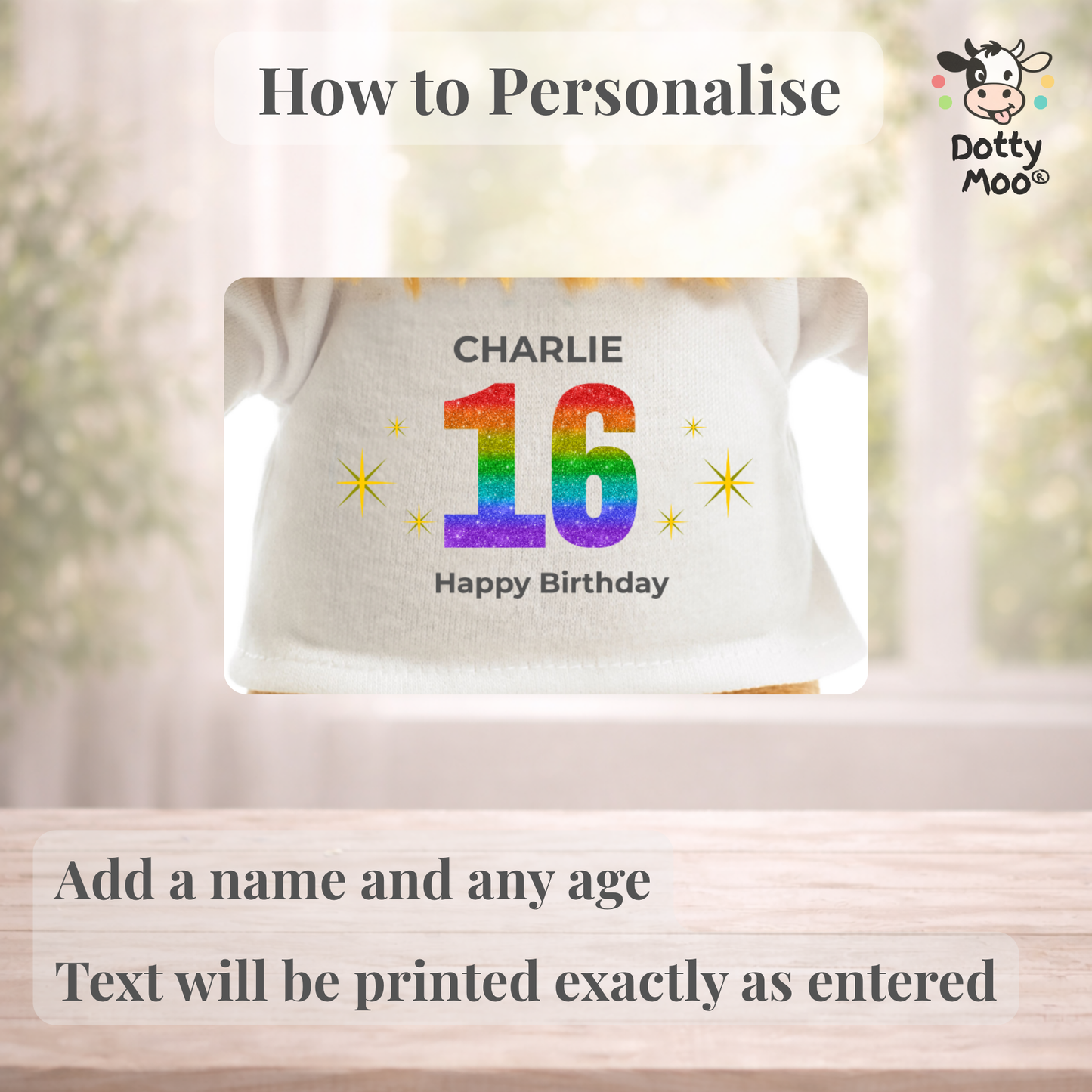 Personalised 16th Birthday Lion