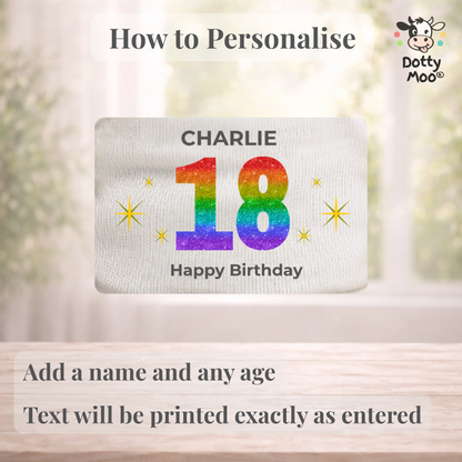 Personalised 18th Birthday Eco Bear