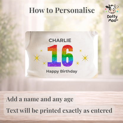 Personalised 16th Birthday Dog