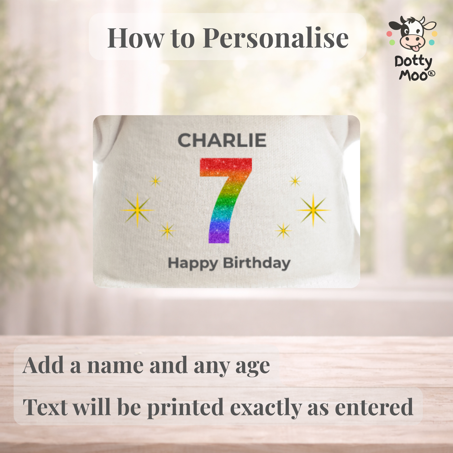 Personalised Any Age Birthday Lion