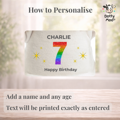 Personalised Any Age Birthday Lion
