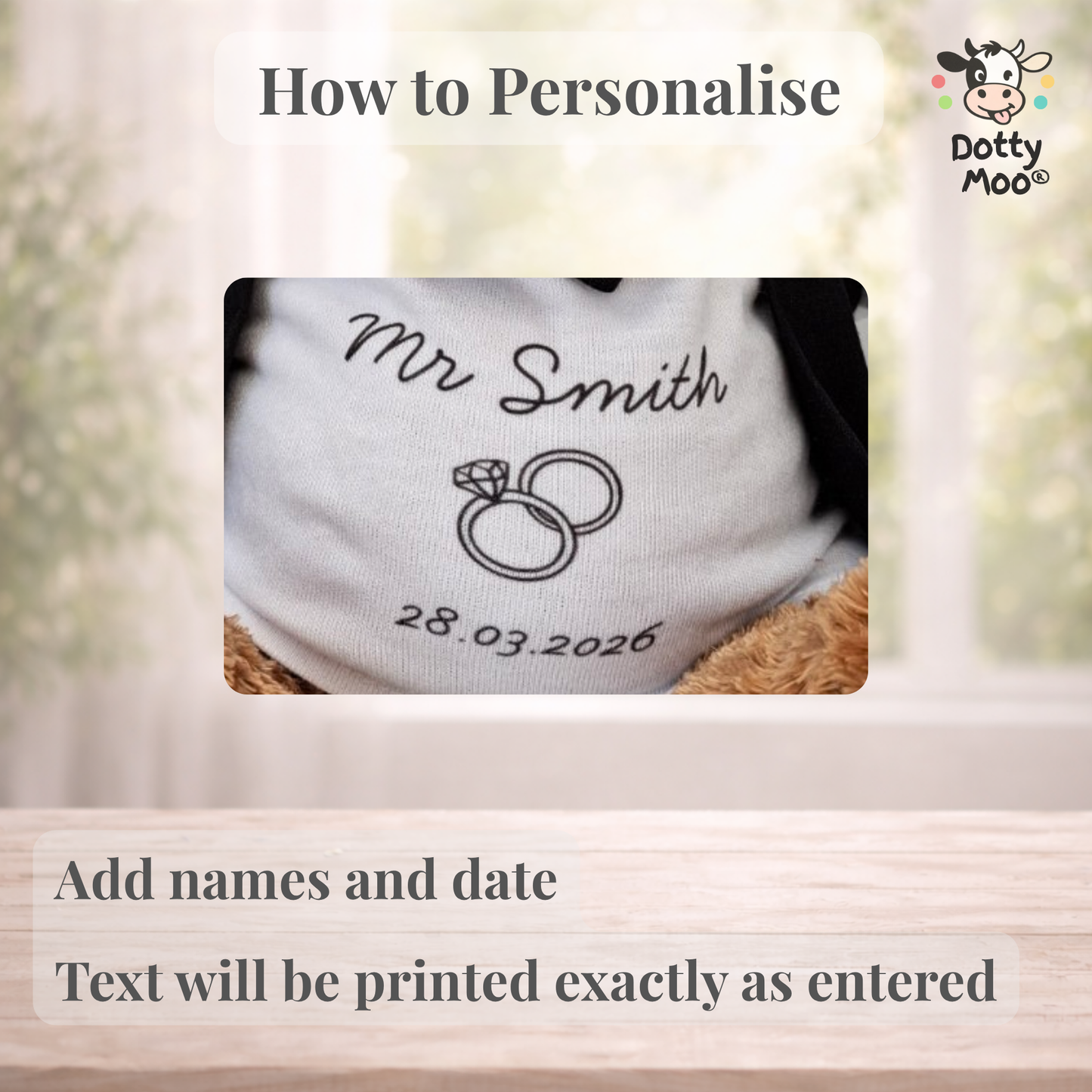 Personalised Bride & Groom Classic Bears