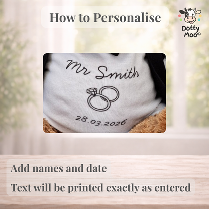 Personalised Bride & Groom Classic Bears