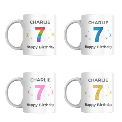 Personalised Any Age Birthday Mug