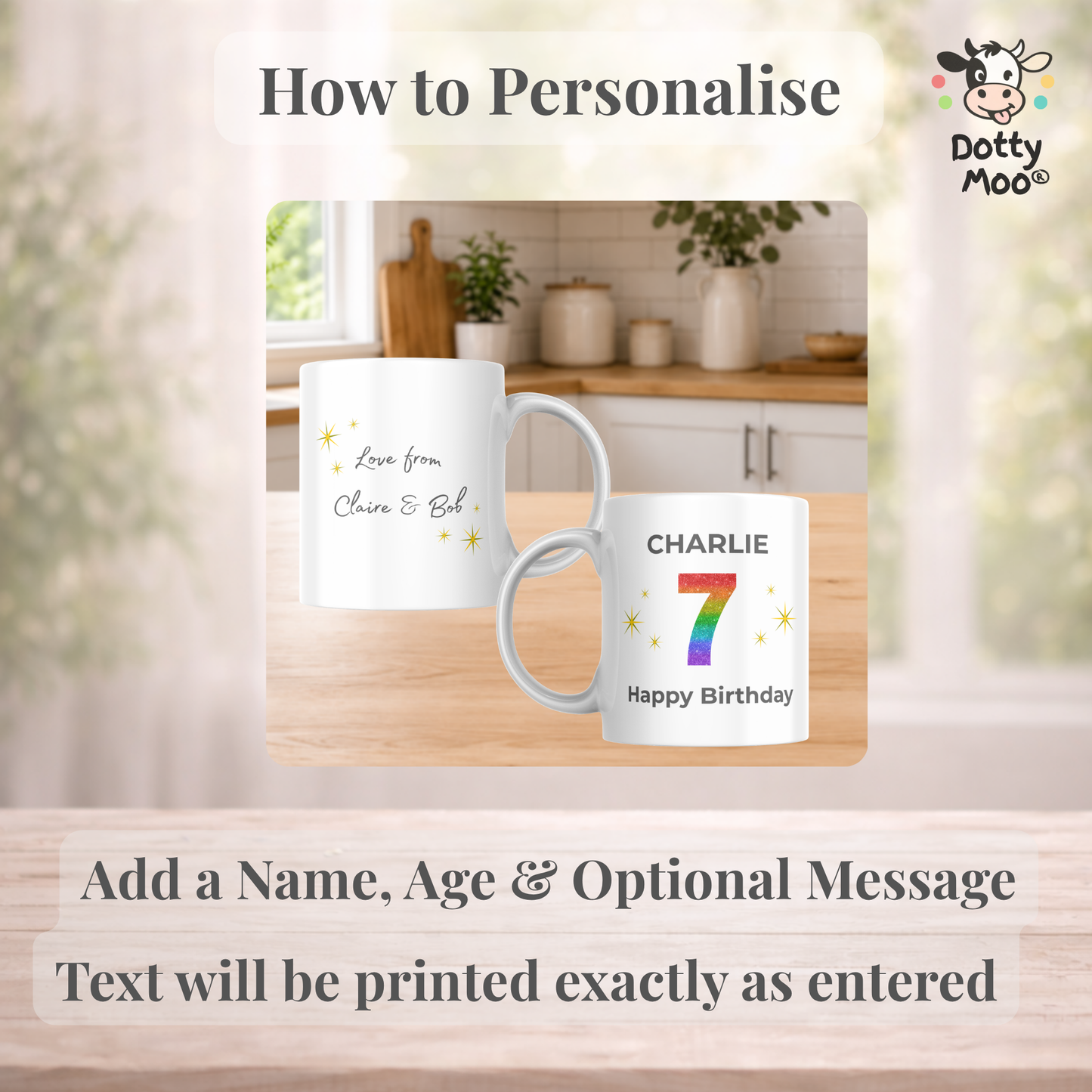 Personalised Any Age Birthday Mug