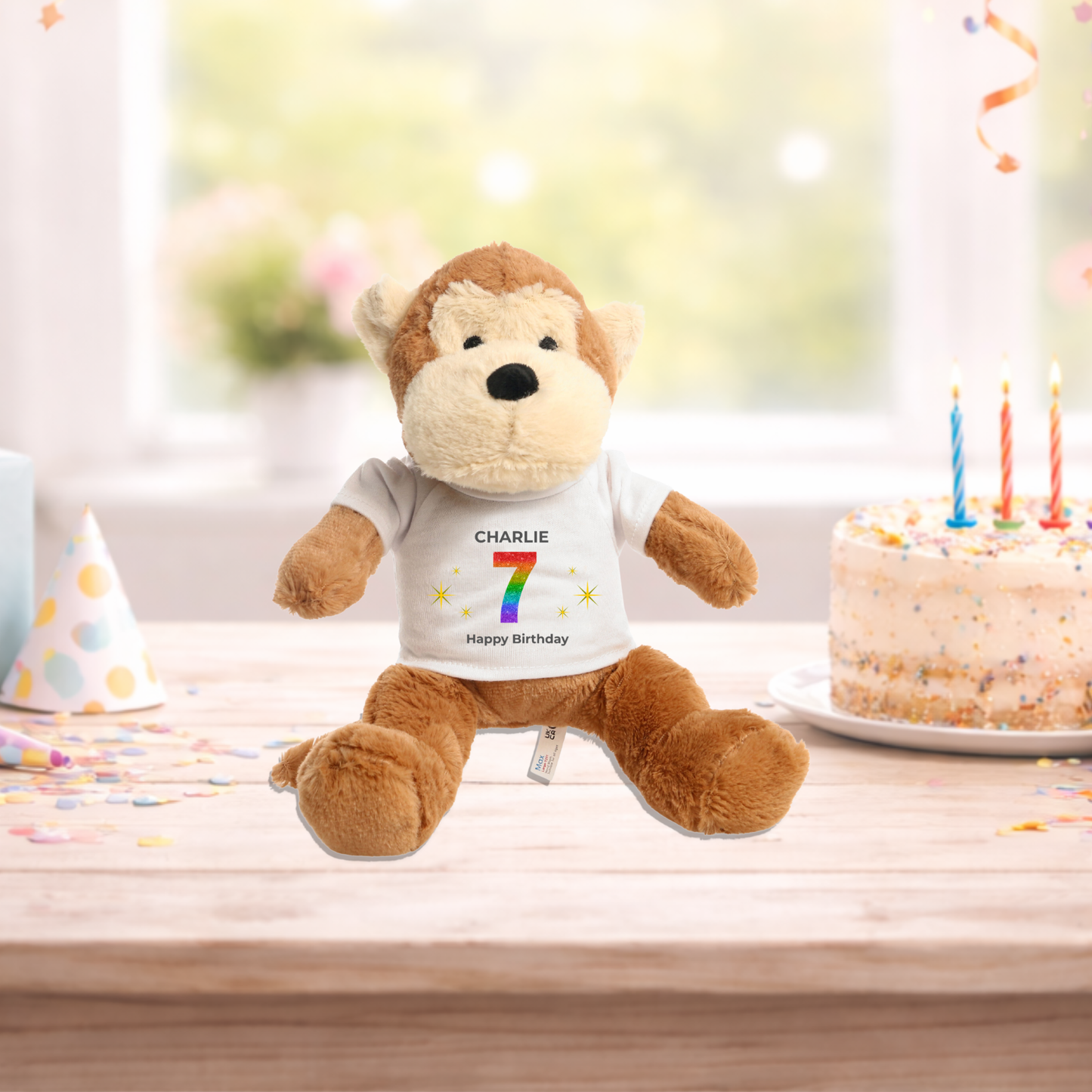 Personalised Any Age Birthday Monkey
