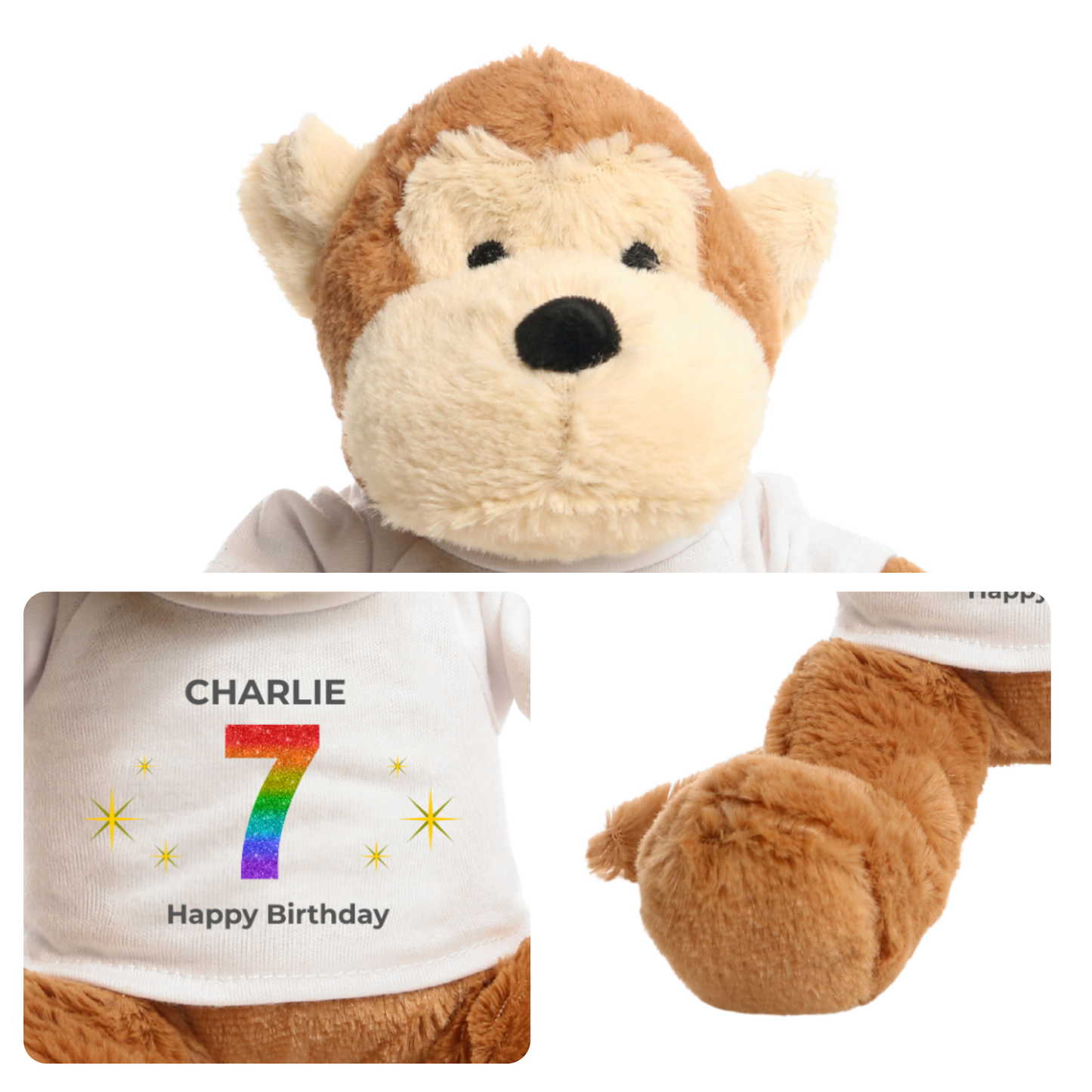 Personalised Any Age Birthday Monkey