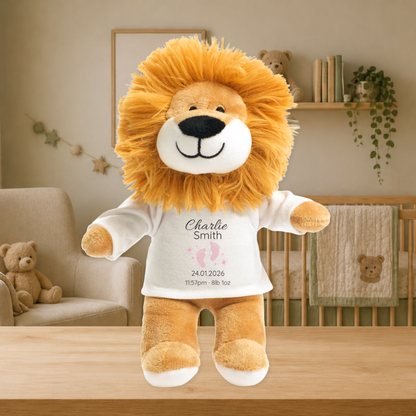Personalised Newborn Lion Teddy