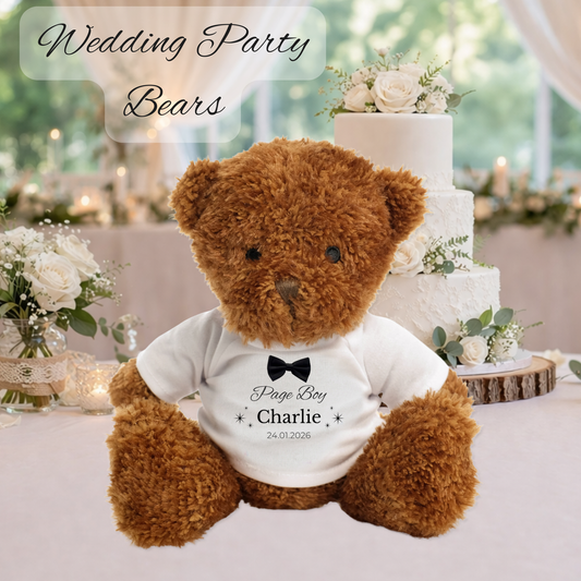 Personalised Wedding Party Cub Bears